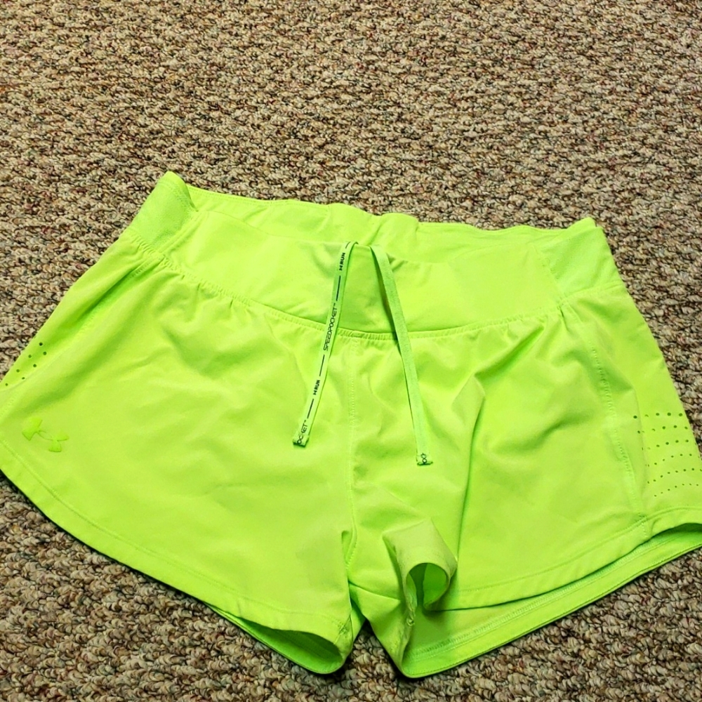 Nike Neon green running shorts